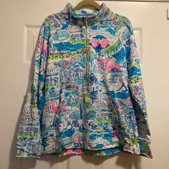 Lilly Pulitzer Tops - Lilly Pulitzer “Lilly Loves Nantucket” Popover